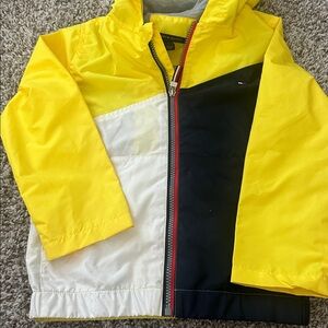 Boys Yellow and Navy Colorblock Jacket